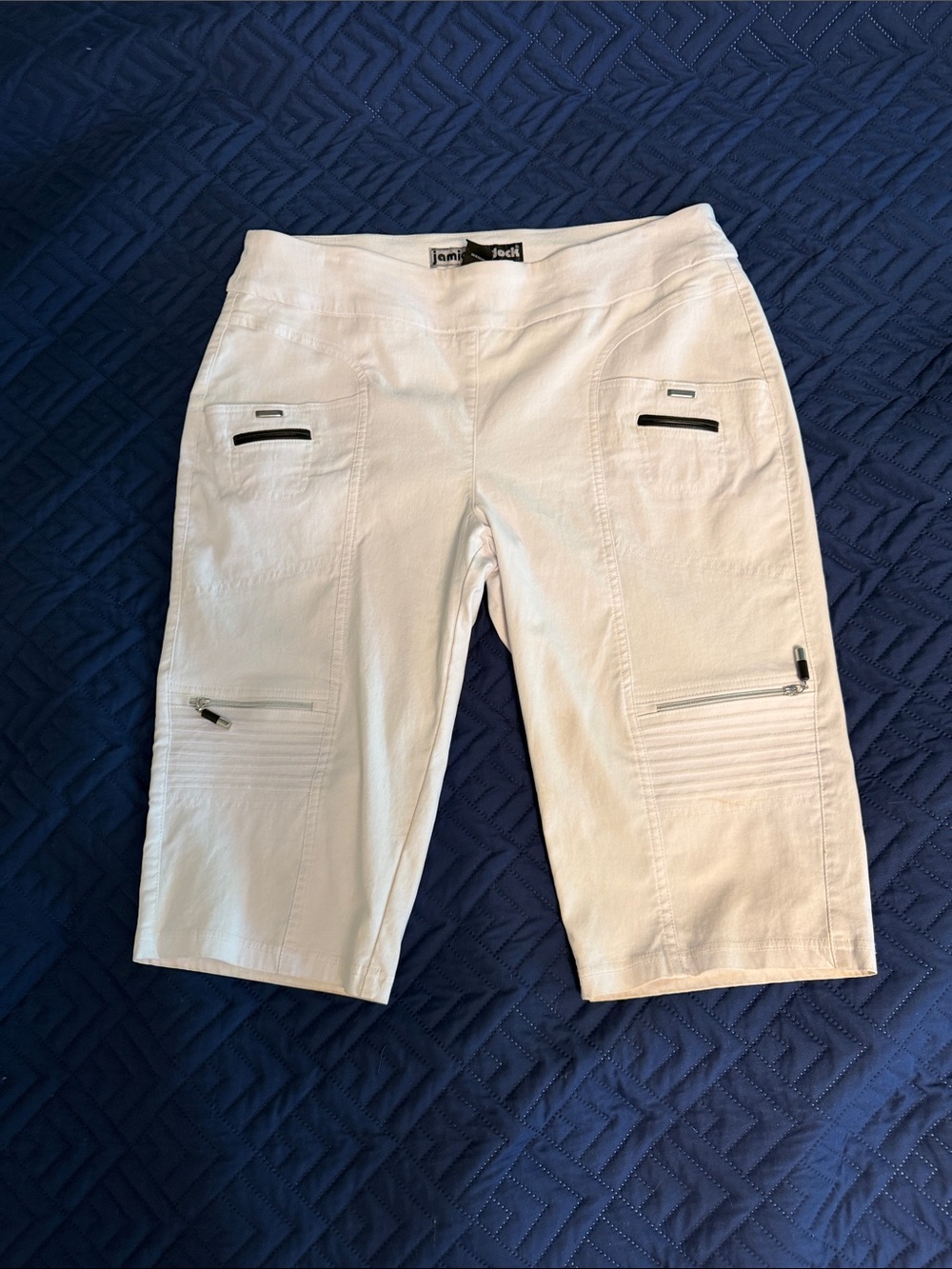 jamie sadock White Women's Bermuda Cargo Shorts